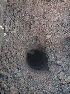 Hole in the ground