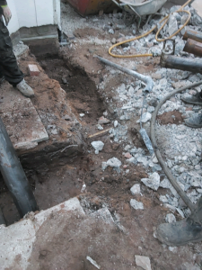 Digging process for mini piling