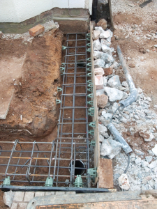 Steel in the ground for mini piling